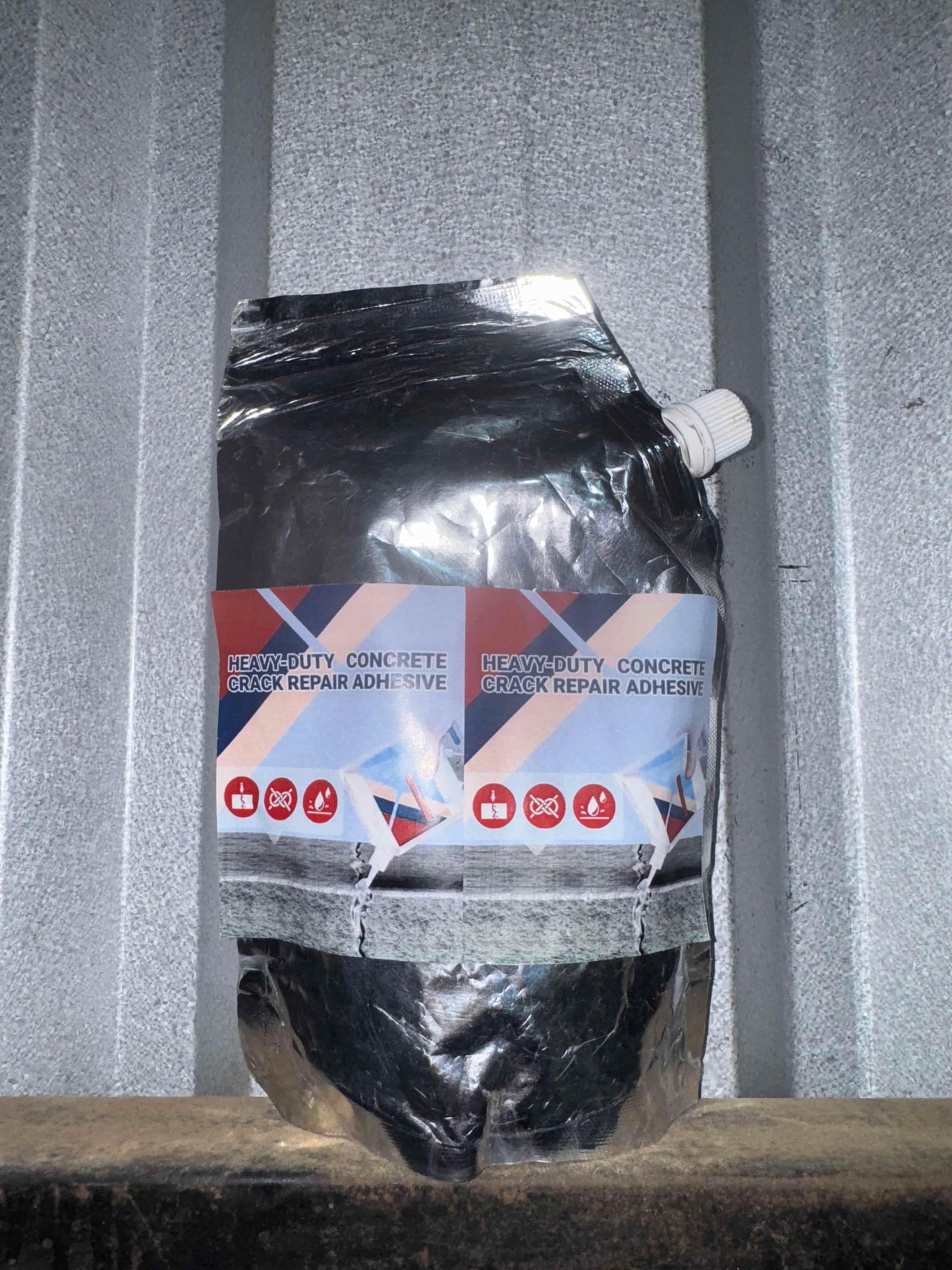 Heavy-Duty Concrete Crack Repair Adhesive (2 Pack)